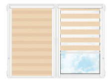 Рулонные кассетные шторы День Ночь Бергамо-229 цена. Купить в «Мастерская Жалюзи»