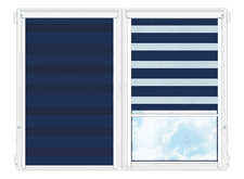 Рулонные кассетные шторы День Ночь Делия-129 цена. Купить в «Мастерская Жалюзи»