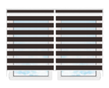Рулонные шторы мини День Ночь Делия 110 цена. Купить в «Мастерская Жалюзи»