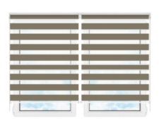 Рулонные шторы мини День Ночь Делия 134 цена. Купить в «Мастерская Жалюзи»