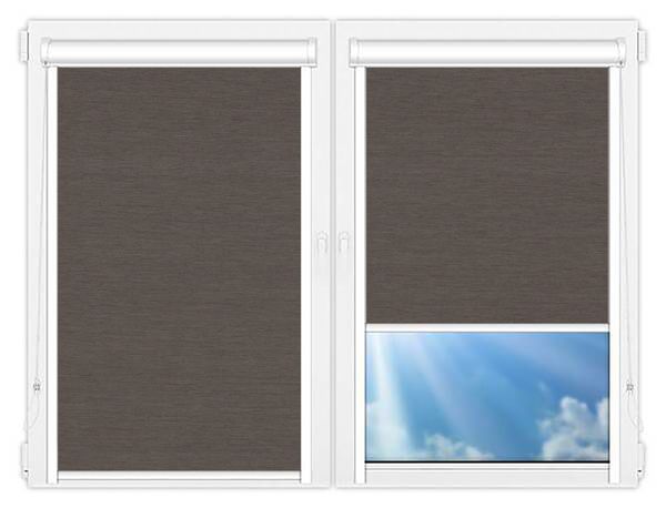 Кассетные рулонные шторы UNI Лусто-темно-серый цена. Купить в «Мастерская Жалюзи»