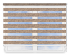 Стандартные рулонные шторы День Ночь Бергамо 215 цена. Купить в «Мастерская Жалюзи»