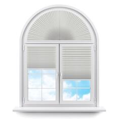 Плиссе арочные (шторы, жалюзи) флаер перл кремовый